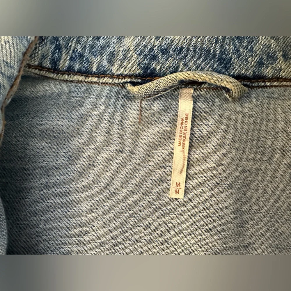 Free People Light Blue Denim Jacket - Picture 6 of 7